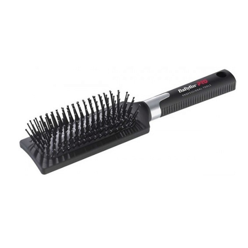 BABYLISSPRO Профессиональная массажная щетка для волос Paddle Brush BABNB1E узкая с зубчиками – фото 2