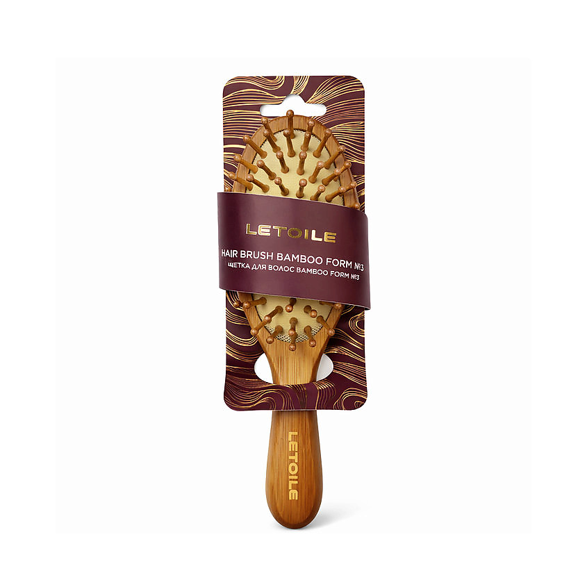 ЛЭТУАЛЬ Щётка для волос Letoile Hair Brush Bamboo Form № 3 – фото 2