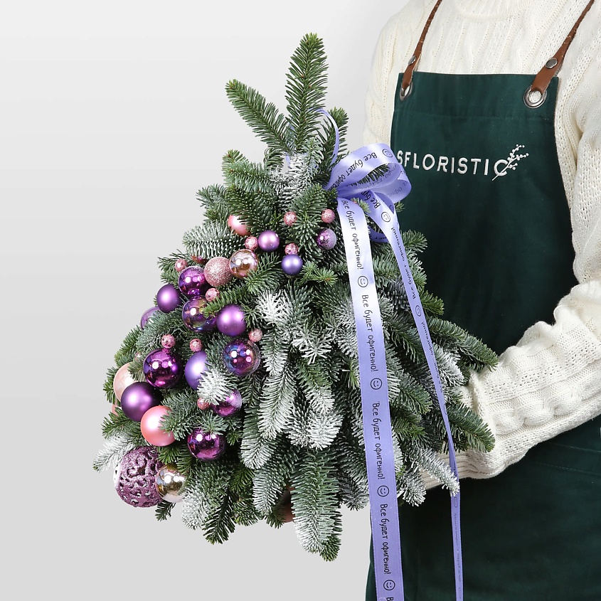 STUDIO FLORISTIC Новогодняя Ель «Аметистовая сказка» – фото 1