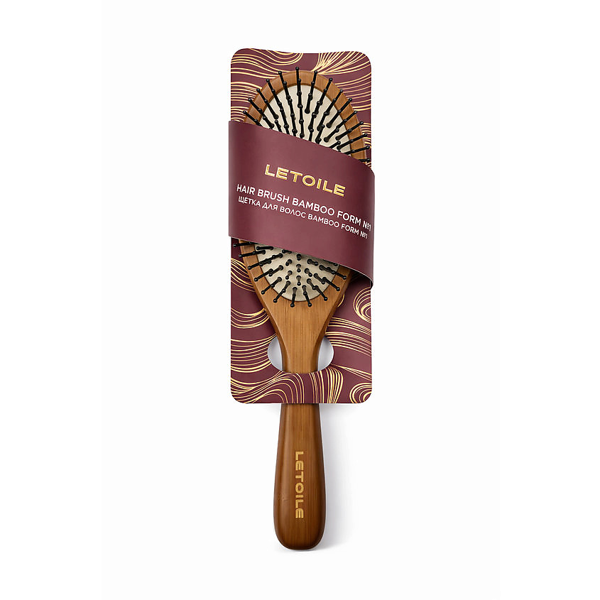 ЛЭТУАЛЬ Щётка для волос Letoile Hair Brush Bamboo Form № 1 – фото 2