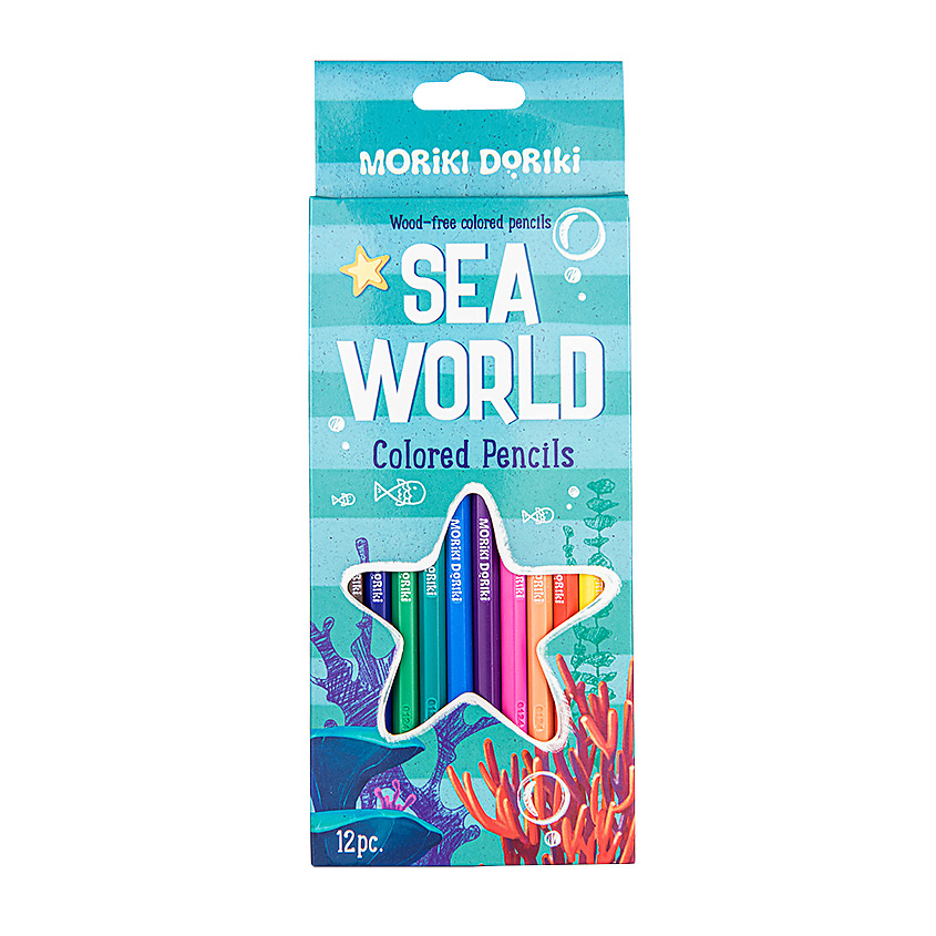MORIKI DORIKI Цветные карандаши MORIKI DORIKI SEA WORLD – фото 2