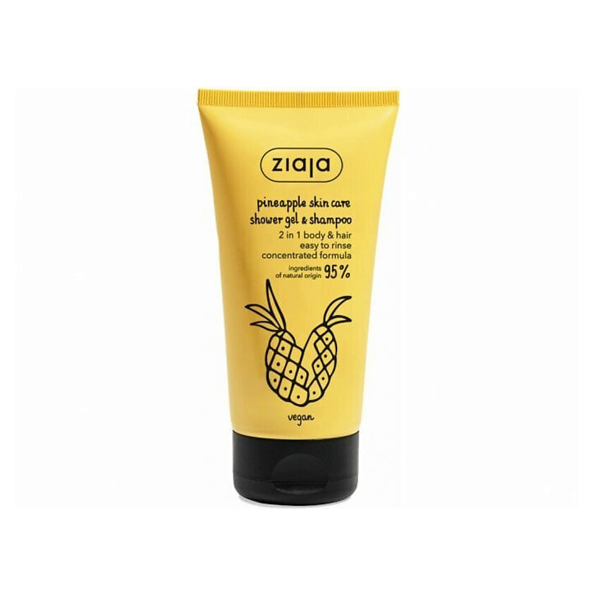 ZIAJA Мягкий ананасовый шампунь и гель для душа Pineapple Skin Care – фото 2