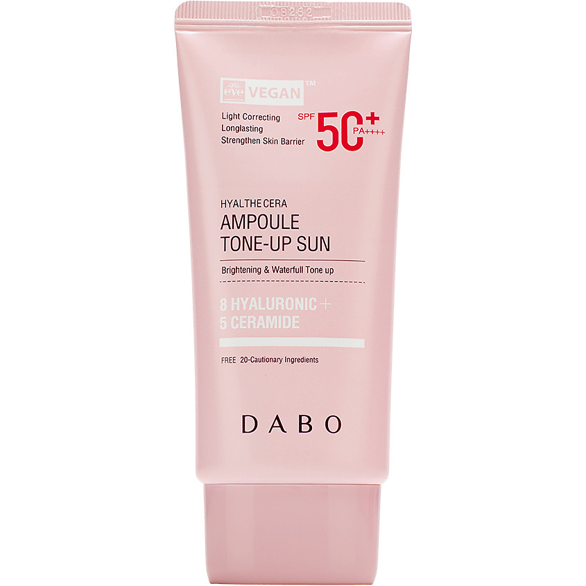 DABO Тонирующий солнцезащитный крем SPF50+ PA++++ Hyalthecera Ampoule Tone-Up Sun – фото 1