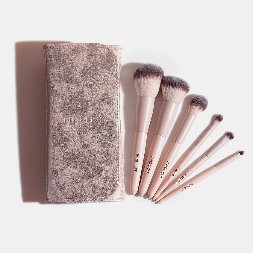 INGLOT Набор кистей для макияжа Makeup Brush Set in Silver Case – фото 1
