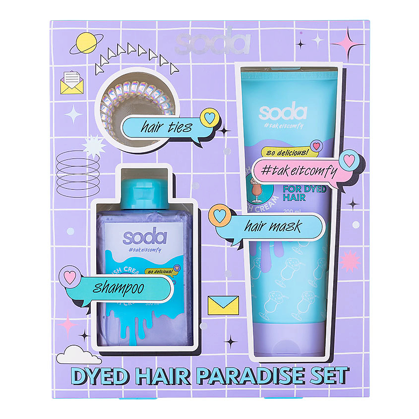 SODA Набор DYED HAIR PARADISE #takeitcomfy – фото 1