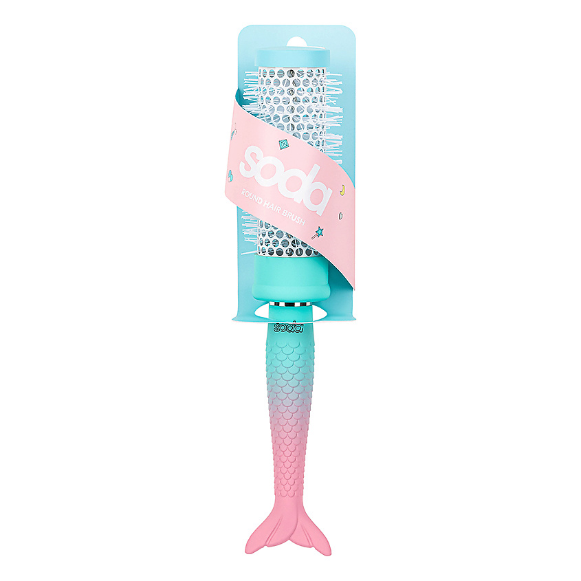 SODA Щетка для волос круглая металлическая #mermaidhair – фото 2