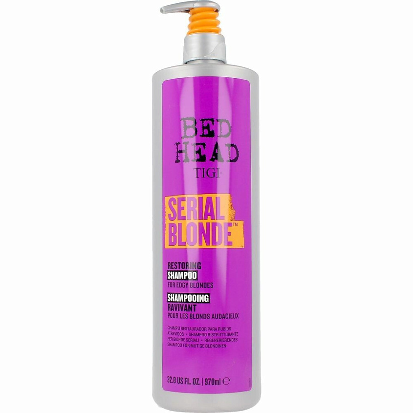 TIGI Восстанавливающий шампунь для светлых волос Bed Head Serial Blonde, 970 мл – фото 2
