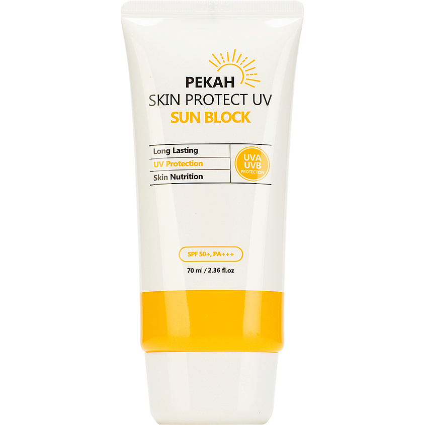PEKAH Солнцезащитный крем для лица и тела SPF 50+ PA+++ Skin Protect UV Sun Block – фото 1