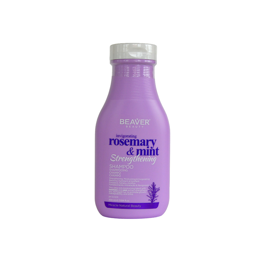 BEAVER Шампунь для укрепления и восстановления волос  Rosemary & Mint Shampoo – фото 2
