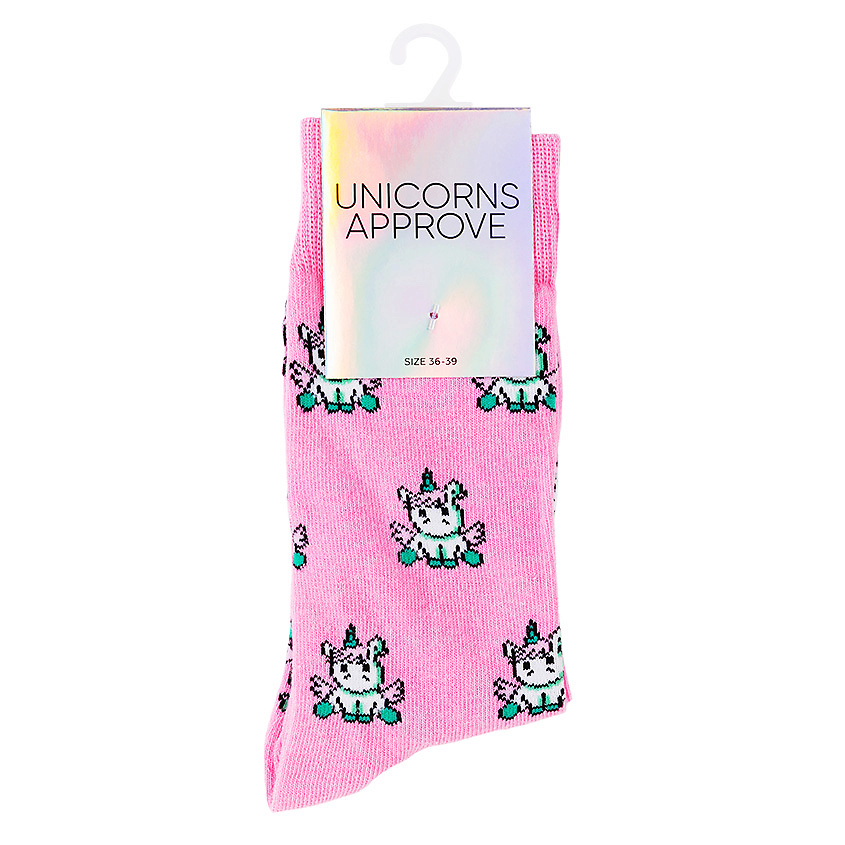 UNICORNS APPROVE Носки женские, модель: JACKIE, цвет: розовый – фото 1
