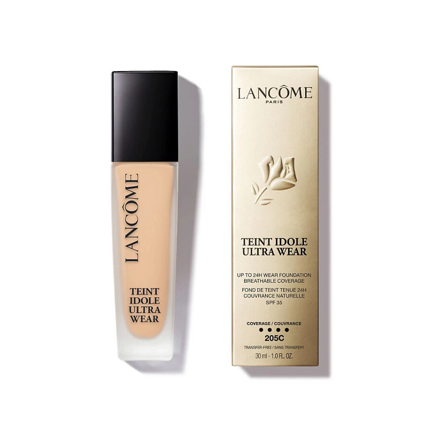 LANCOME Стойкий тональный крем с матовым финишем Teint Idole Ultra Wear SPF35, 205C – фото 2