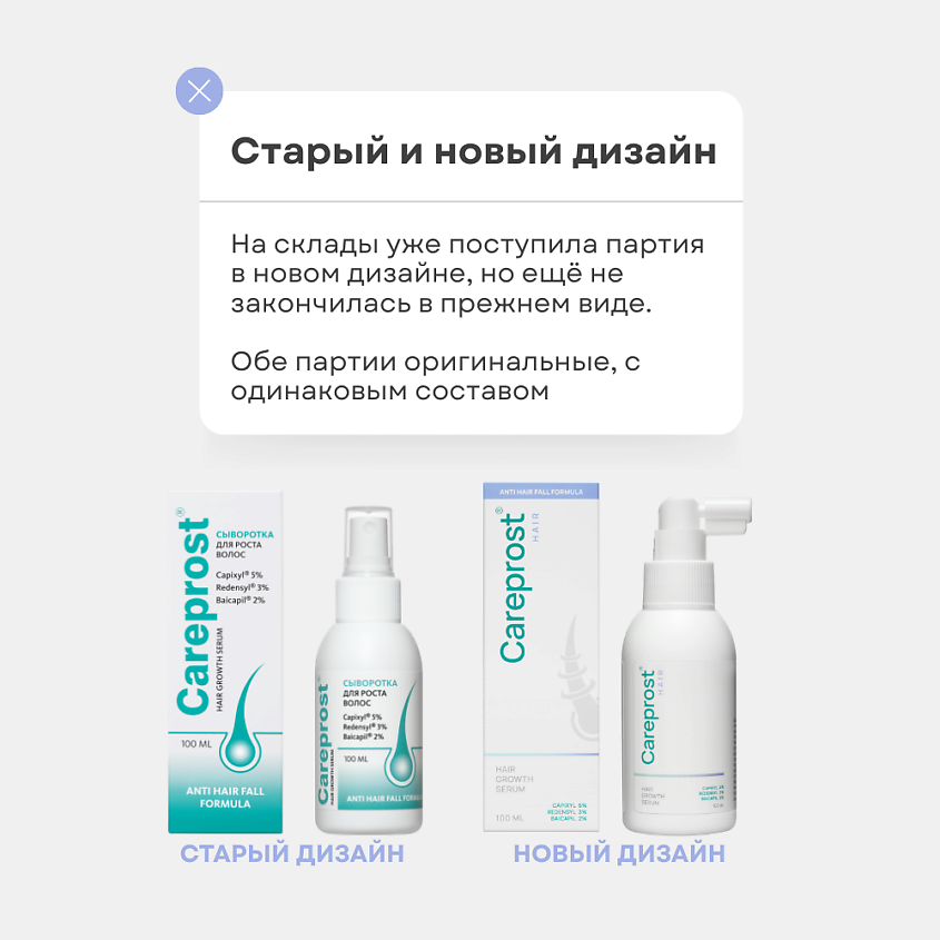 CAREPROST Сыворотка для роста и против выпадения волос, Капиксил 5%, Реденсил 3%, Байкапил 2% – фото 2