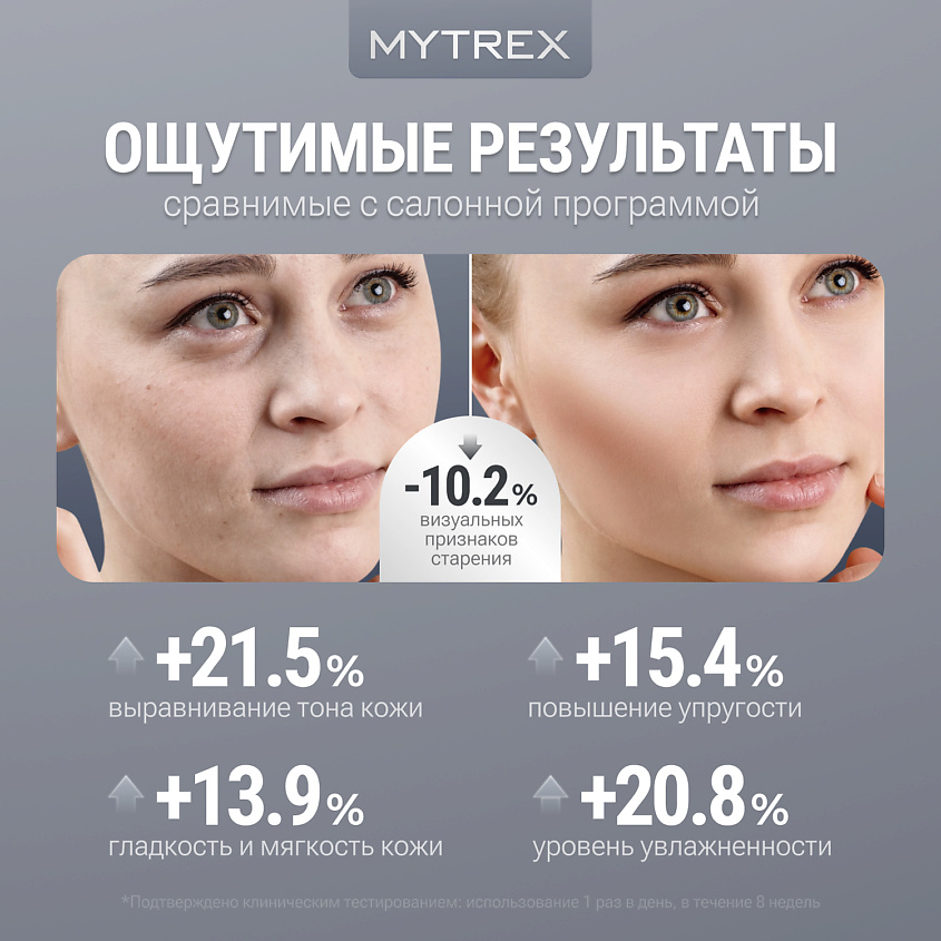 MYTREX Премиальный массажер для лица, шеи и зоны декольте MiRAY ONE MT-P – фото 5