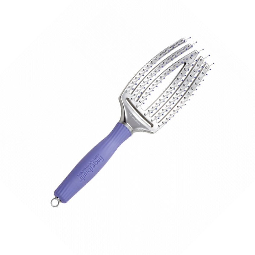 OLIVIA GARDEN Щетка Fingerbrush продувная изогнутая, ион нейлон – фото 2