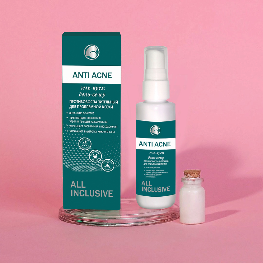 ALL INCLUSIVE ANTI ACNE Гель-крем день - вечер противовоспалительный для проблемной кожи – фото 2