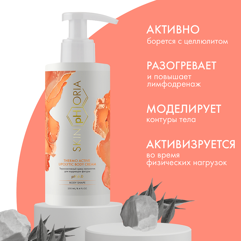 SKINPHORIA Термоактивный крем-липолитик для коррекции фигуры Thermo Active Lipolytic Body Cream – фото 3