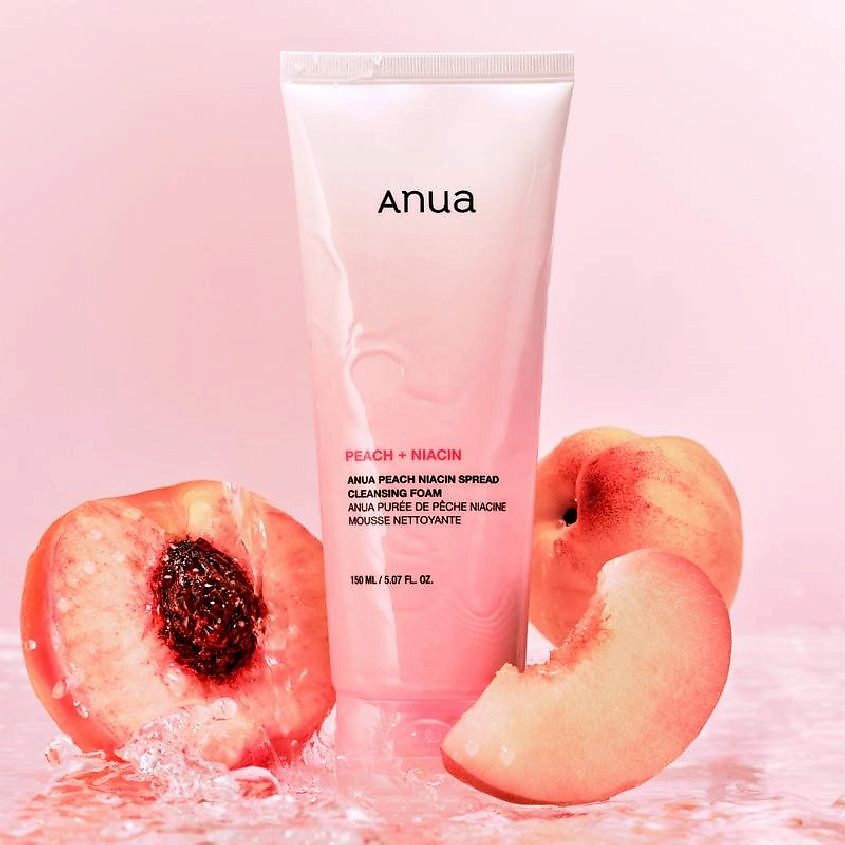ANUA Очищающая пенка с ниацинамидом и экстрактом персика PEACH NIACIN SPREAD CLEANSING FOAM – фото 3