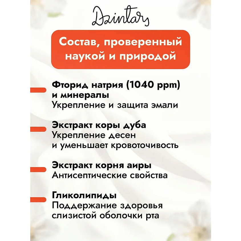 DZINTARS Зубная паста для здоровых десен Kemeri – фото 4