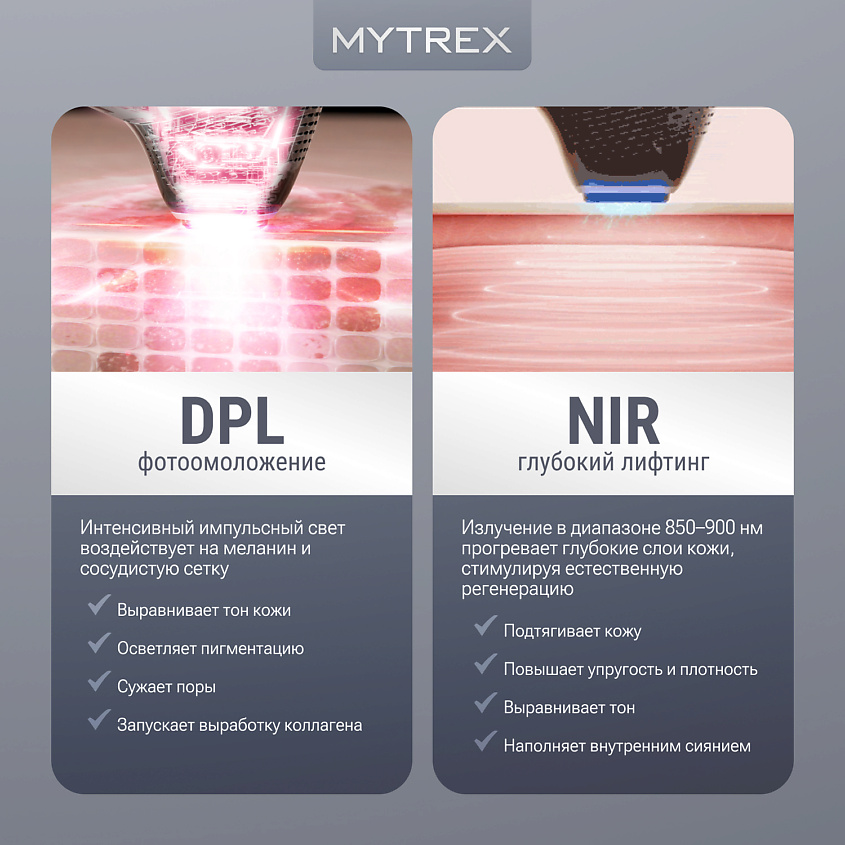 MYTREX Премиальный массажер для лица, шеи и зоны декольте MiRAY ONE MT-P – фото 7