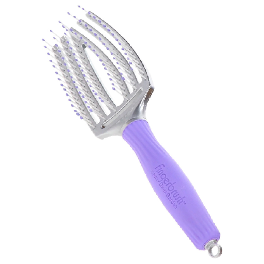 OLIVIA GARDEN Щетка Fingerbrush продувная изогнутая, ион нейлон – фото 4