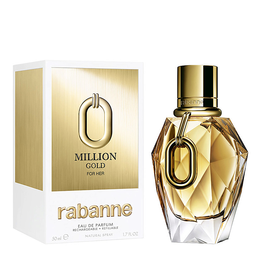 RABANNE Lady Million Gold For Her, Парфюмерная вода спрей, 50 мл – фото 2