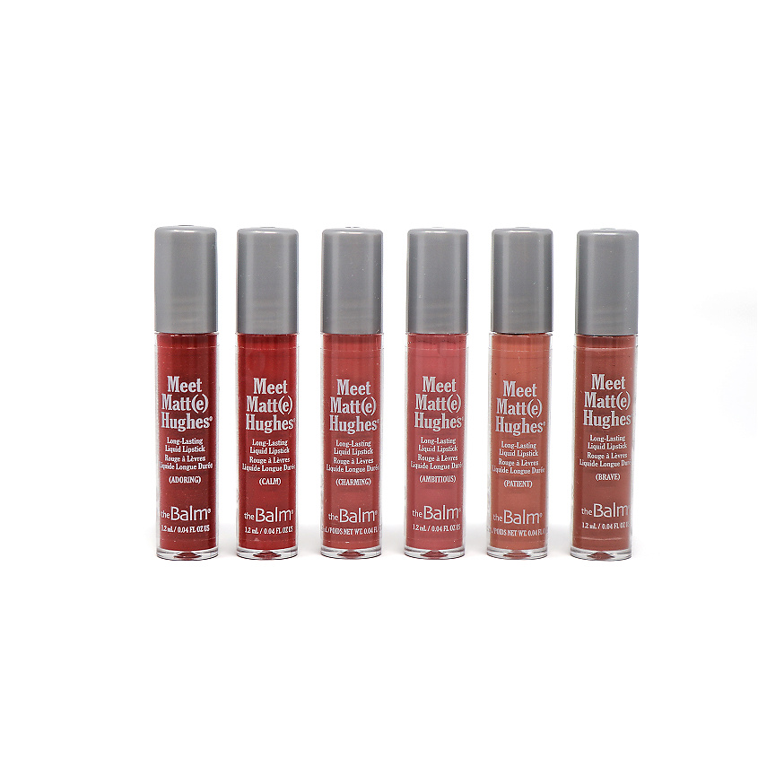 THEBALM Набор из 6 оттенков мини жидких матовых помад  Meet Matt(e) Hughes – фото 3