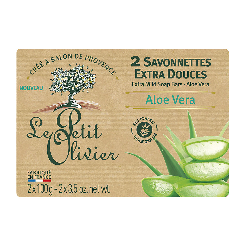LE PETIT OLIVIER Мыло экстра нежное Алоэ Вера Aloe Vera Soap – фото 2