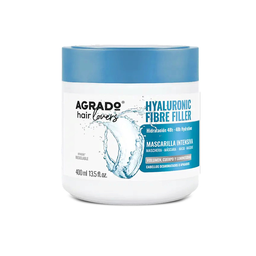AGRADO Интенсивная маска для тусклых волос HYALURONIC FIBRE FILLER – фото 2