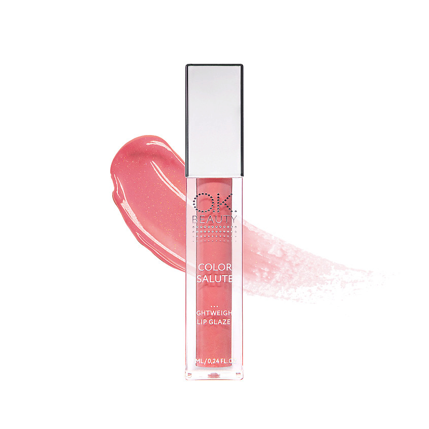 OK BEAUTY Легкий сияющий блеск для губ OK BEAUTY COLOR SALUTE LIGHT WEIGHT LIP GLAZE – фото 1