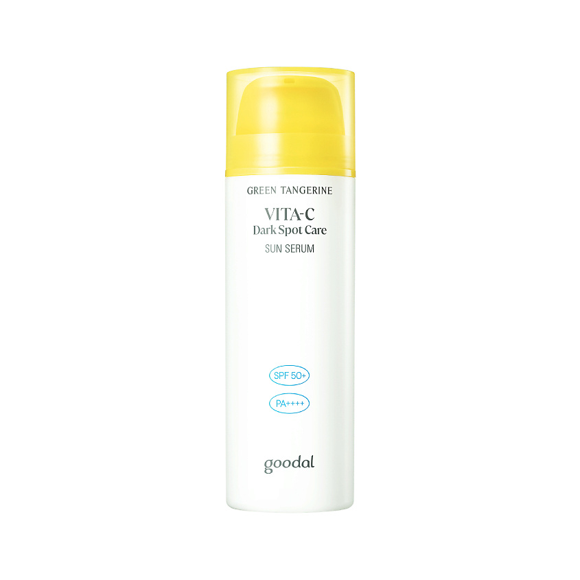 GOODAL Сыворотка для лица солнцезащитная с витамином C SPF 50+ PA++++ Green Tangerine Vita C Dark Spot Care Sun Serum – фото 1