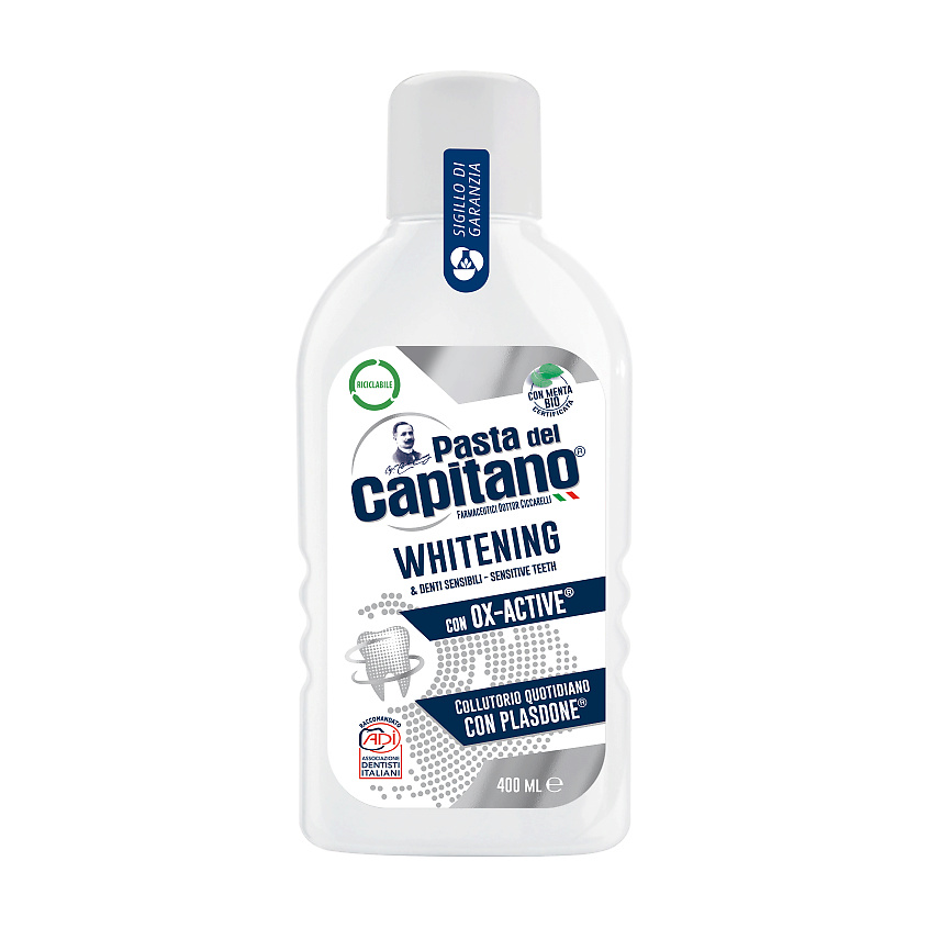 PASTA DEL CAPITANO Ополаскиватель отбеливающий Whitening – фото 2