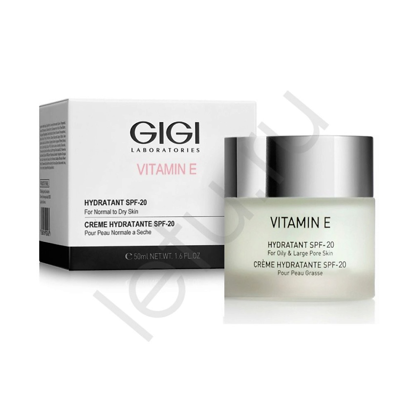 GIGI Увлажняющий крем для нормальной и сухой кожи Vitamin E с SPF-20 – фото 2