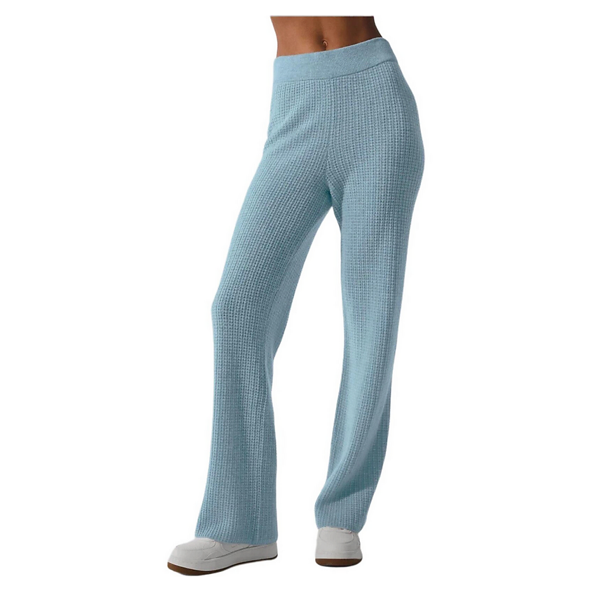 ALO YOGA Кашемировые брюки Cashmere High-Waist Plush Waffle Pant – фото 1