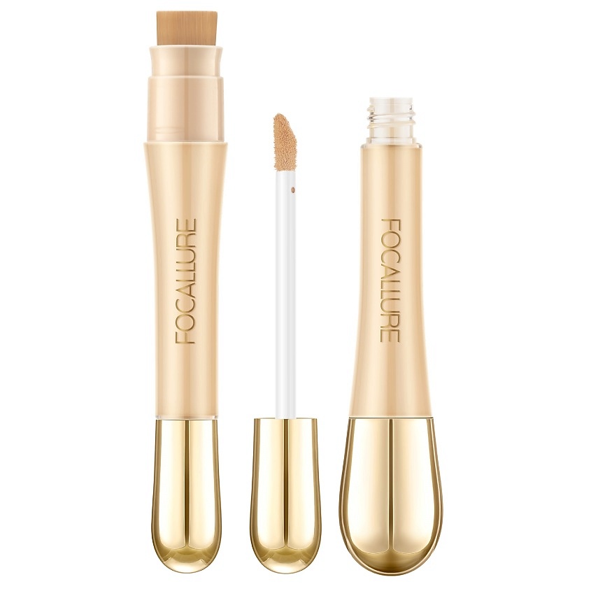 FOCALLURE Консилер с кистью Soft Matte Complete Concealer, № 01 Натуральный светлый, 8 г – фото 1