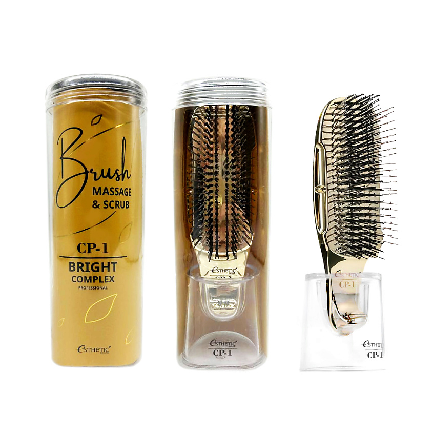 ESTHETIC HOUSE Щетка-расческа массажная Brush Massage & Scrub CP-1 Bright Complex – фото 1
