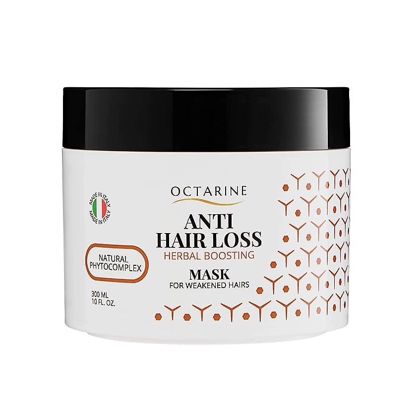 OCTARINE Маска против выпадения волос с натуральным фитокомлексом Anti Hair Loss Herbal Boosting Mask – фото 2