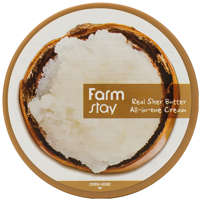 FARMSTAY Крем для лица и тела с маслом ши многофункциональный Real Shea Butter All-In-One Cream – фото 1