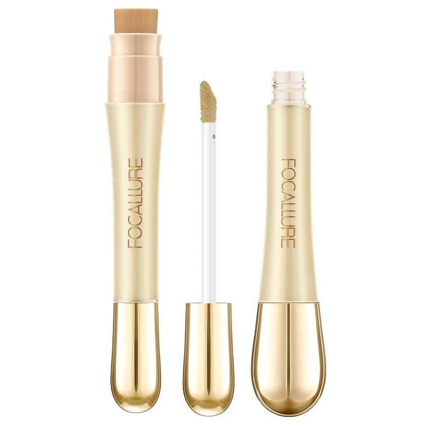 FOCALLURE Консилер с кистью Soft Matte Complete Concealer, № 06 Зелёный против покраснений, 8 г – фото 1