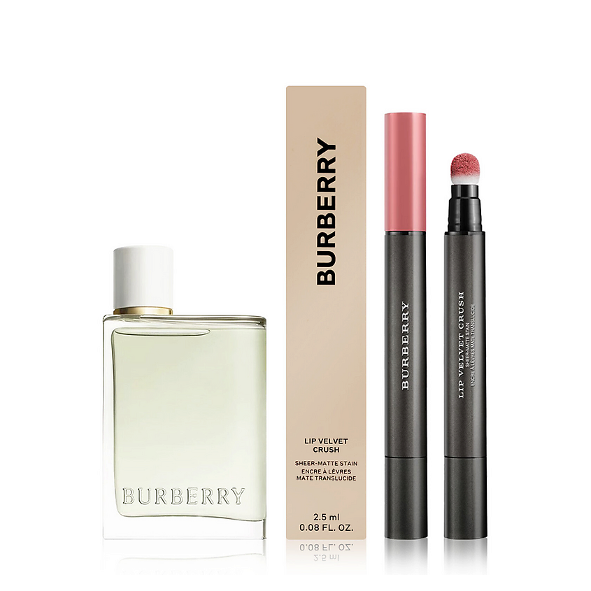 BURBERRY Набор: Туалетная вода Her Eau de Toilette + Помада Lip Velvet Crush – фото 1