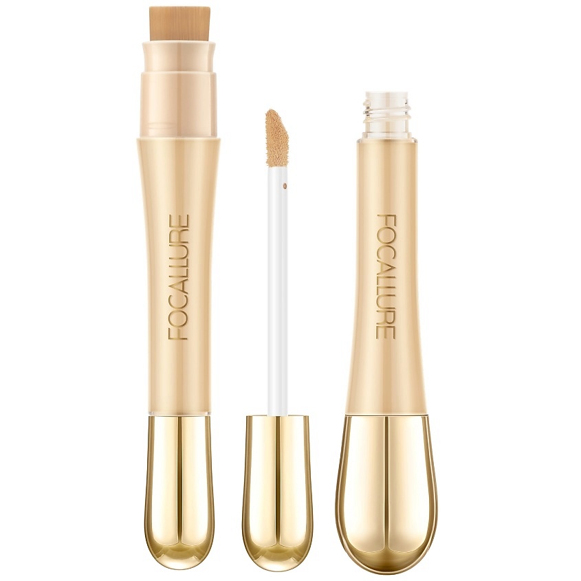FOCALLURE Консилер с кистью Soft Matte Complete Concealer, № 02 Тёплый светлый, 8 г – фото 1