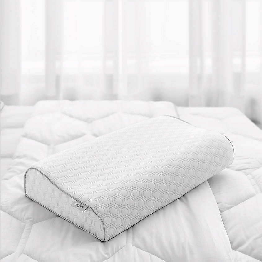 SOFT SILVER Антибактериальная анатомическая подушка, 60х40х10х13 см – фото 1