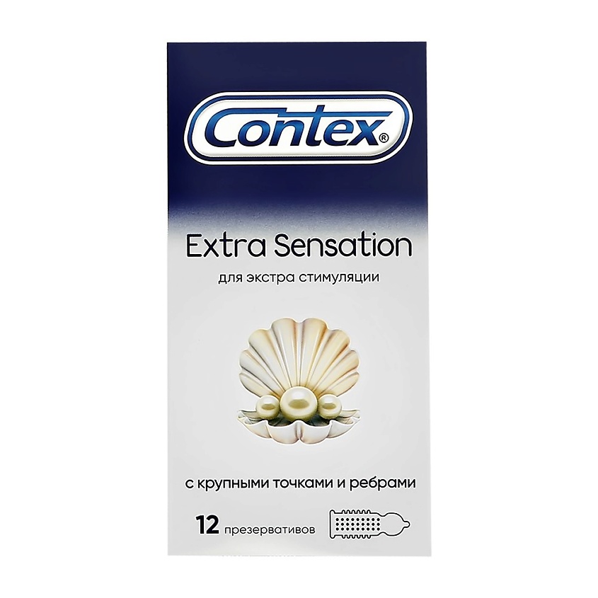 CONTEX Презервативы Extra Sensation (с крупными точками и ребрами) – фото 1