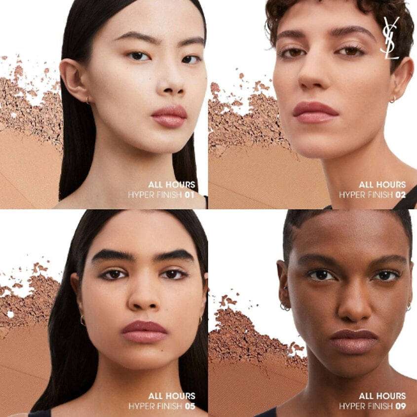 YVES SAINT LAURENT Компактная матирующая пудра ALL HOURS HYPER FINISH, №07 – фото 4