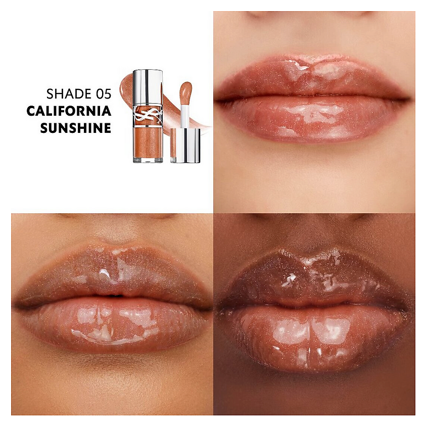 YVES SAINT LAURENT Палетка Couture Mini Clutch + Масло-блеск Loveshine Plumping Lip Oil Gloss – фото 8
