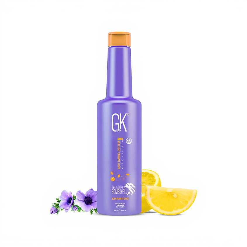 GKHAIR Шампунь оттеночный для волос Silver Shampoo – фото 2