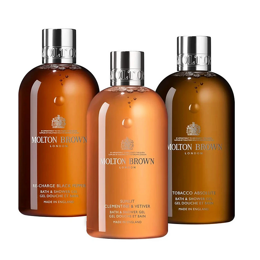 MOLTON BROWN Набор из трех гелей для душа Trio Citrus Woody – фото 1