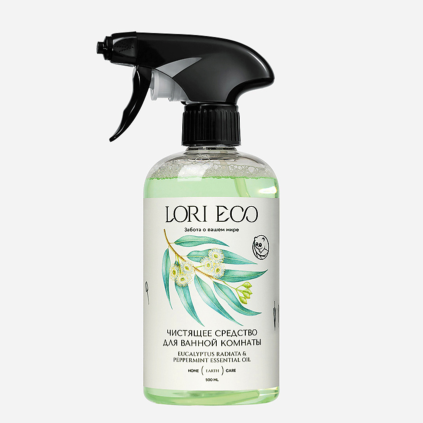 LORI ECO ЗАБОТА О ВАШЕМ МИРЕ Чистящее средство для ванной с эфирным маслом Эвкалипт и Мята – фото 1