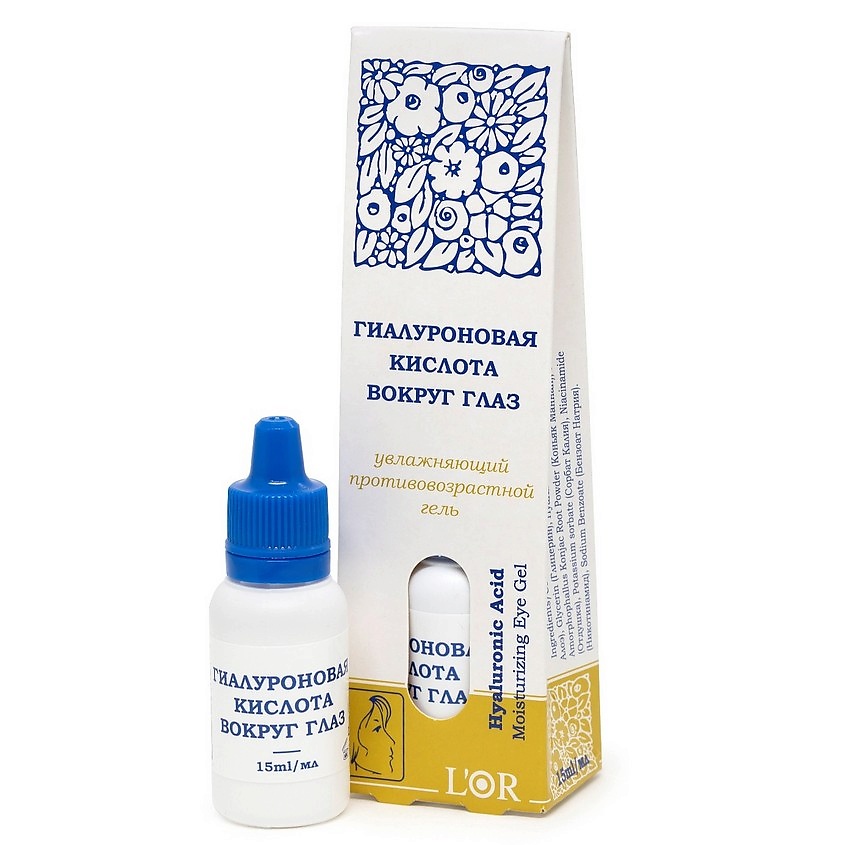DNC Гель для области вокруг глаз Гиалуроновая кислота L'Or Hyaluronic Acid Moisturizing Eye Gel – фото 1