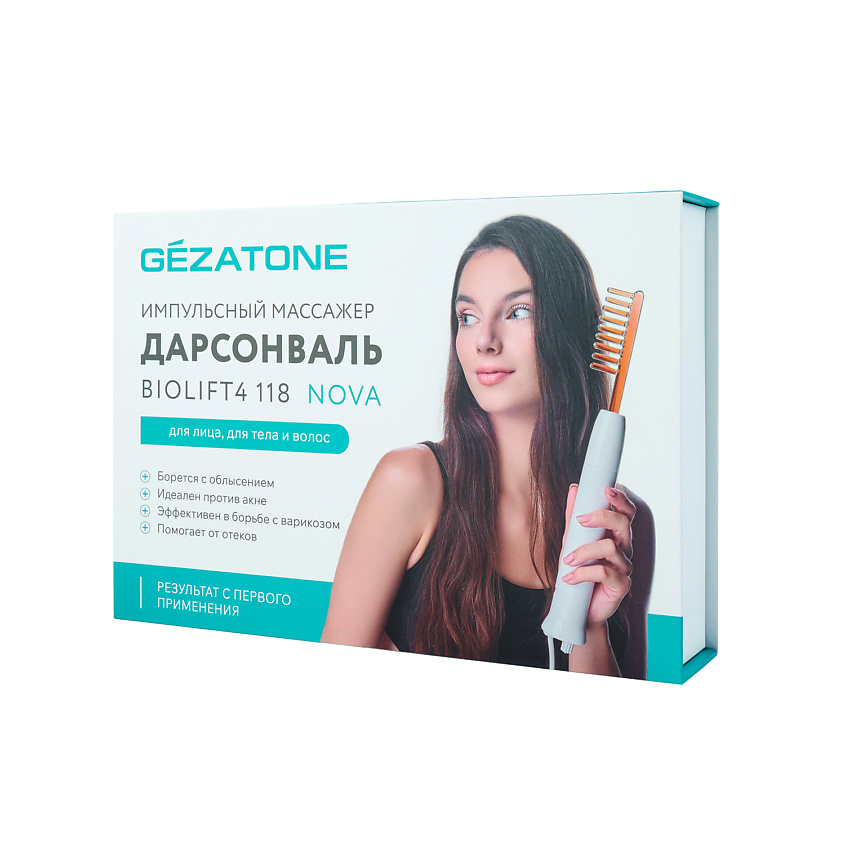 Gezatone Дарсонваль медицинский Biolift4 118 Nova с 4 насадками – фото 1