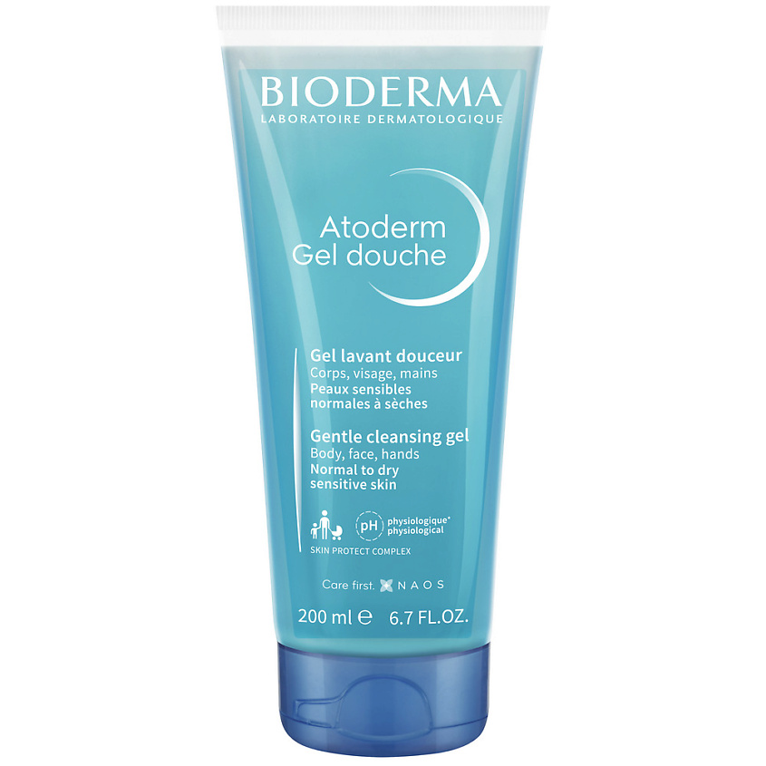 BIODERMA Мягкий очищающий гель для душа для нормальной, сухой и атопичной кожи Atoderm – фото 1